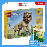 LEGO Creator 31386 Wild Animals: Majestic Lion (839 Pieces) Mainan Anak Toys Bricks
