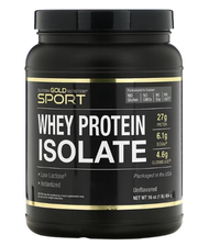 CALIFORNIA GOLD NUTRITION - 原味分離乳清蛋白 454克 1磅裝 - 每份含27克蛋白質 6.1克BCAA 4.6克谷氨酸 - 適合當作代餐/運動前後/關注肌肉增長