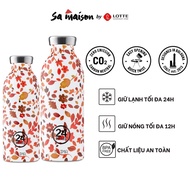 24Bottles Clima vacuum thermos, stainless steel, Windy Day pattern