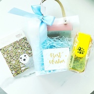 door gift set gift box gift bag with waterbottle and note