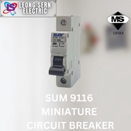 SUM 9116 MINIATURE CIRCUIT BREAKER 16A 6KA C CURVE