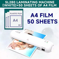 SL299 Laminator A4 Hot/Cold Laminating Machine Set for Document Picture Cards Home Office With Film