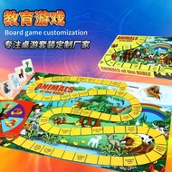 Cardboard Board Game Sales Parent-Child Educational Interactive Game Map Board DIY Portable Game