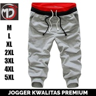 / Plain 3/4 Jogger Pants for Men Big Size / Men's 3/4 Sports Pants / 3/4 Jogger Pants / Fleece Mater