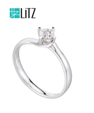 [SPECIAL] LITZ 18K White Gold Diamond Ring DR104