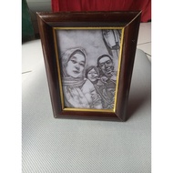 Custom photo painting size 4R + frame