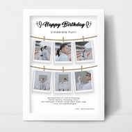 Kado Ulang Tahun/Wisuda/anniversary/Pernikahan Bingkai Foto Ukuran 10R