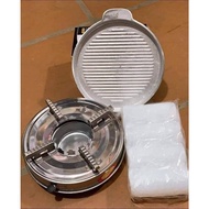 Alcohol stove, high-end multi-purpose cast iron pan, cast iron grill pan