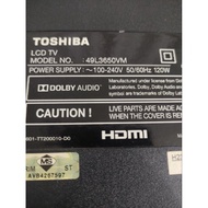 TOSHIBA 49L3650VM TV SPAREPARTS