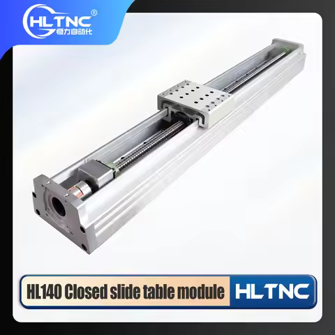 Z Axis Fully Enclosed Linear module HL140A 140mm Dustproof Sliding Table Linear Stage for Nema23 Nem