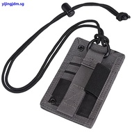 Army Fan Molle Tactical ID Card Case Patch Neck Lanyard and Credit Card Organizer ID Card Holder Bad