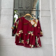 2hand floral shirt 51cm long, code 310