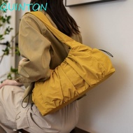 QUINTON Cloud Tote Bag, Drawstring Nylon Cloud Shoulder Bag, Casual Large Capacity Personality Porta