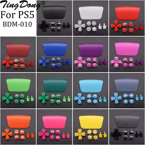 For PS5 BDM-010 V1 1.0 Controller Button Cross ABXY D Pad Driection Key Kit & Touchpad & option and 