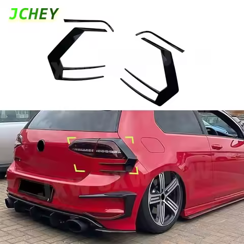 JCHEY Car Rear Taillight Anards Splitters Trims Spoiler for Volkswagen VW Golf 7 GTI R GTD Mk7 12-15