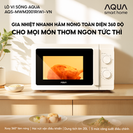 Lò vi sóng AQUA MWM2001R 20L công nghệ mới tiết kiệm điện đĩa xoay tháo rời dễ vệ sinh