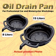 Oil Drain pan Waste Drip pan Heavy duty Car Engine Oil Tray (8L 15L)