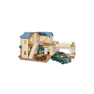 【Direct from Japan】Sylvanian Families, House with Carport and Blue Roof Deluxe Set, 22-CL ST Mark Certified, for ages 3 and up, toy dollhouse by Epoch Co., Ltd.