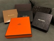 各大品牌紙盒 包裝盒 Hermes Prada Gucci Valentino MCM