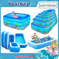 Bestway 3 Saiz Kolam Renang Keluarga Tiup Bersaiz Besar / Kolam Mandi / Kolam Air