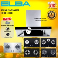 SYK ELBA SENSO EH-Q9633ST(SS) Kitchen Hood Cooker Hood and Hob Set Hood Dapur Gas Stove Cooker FREE 