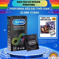 Bao cao su Durex Performa 12 cái VAT CHÍNH HÃNG Tặng 1bcs bao kéo dài