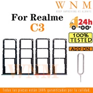 For Realme C3 Sim Card Tray Sim Card Slot Holder Card Holder Reader SD Slot Adapter Replacement Part