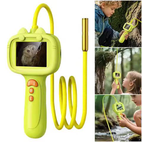 Borescope Snake Camera with Light Nature Exploration Inspection Camera Birthday Gifts for Kids 4 5 6