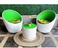 READY STOK Kursi Teras 1 Set Gentong Rotan Sintetis Kursi Tamu Minimalis Kursi Santai Murah