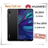 Huawei Y6 2019＆ Huawei Y7 pro 2019 (3+32/64GB) Original Huawei  Y7 pro 4+64 New Full set