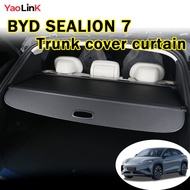 Byd sealion 7 Black Trunk Shade Rear Parcel Shelf Cargo Cover Car Boot Luggage Security Shield