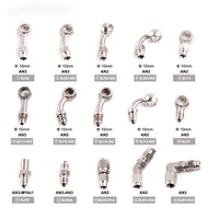 AN3 Motorcycle Hydraulic Brake Hose Line M10x1 Stainless Steel Banjo Fitting 10mm Oil Tube For Motor