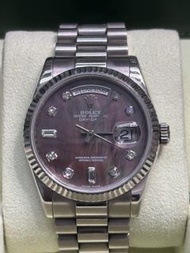 Rolex 118239 NG 黑貝殼鑽石紙 2011卡盒