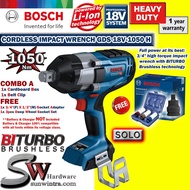 Bosch Cordless Impact Wrench GDS18V-1050H GDS 18V-1050 H ,**SOLO or Battery & Charger Set , F.O.C Ad