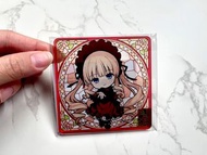 日本正版 薔薇少女 一番賞 真紅 壓克力 透明 pvc 杯墊