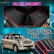 TOYOTA AVANZA ( 2003 - 2011 )CAR MAT CARMAT CAR FLOOR MAT KARPET KERETA ULTRAMAT