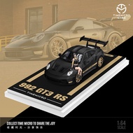 TimeMicro 992 GT3 RS with Figure Black & Gold