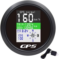 KAOLALI GPS Speedometer 85mm untuk Bot, Odometer GPS, Meter Pengukur Kelajuan, Tahan Air, Digital, M