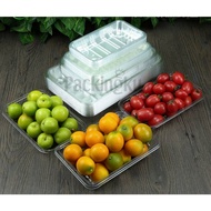 [TC16] 19sm x 12sm 100PCS± DULANG MAKANAN PLASTIK BOLEH BOLEH PP - [CLEAR][HITAM]