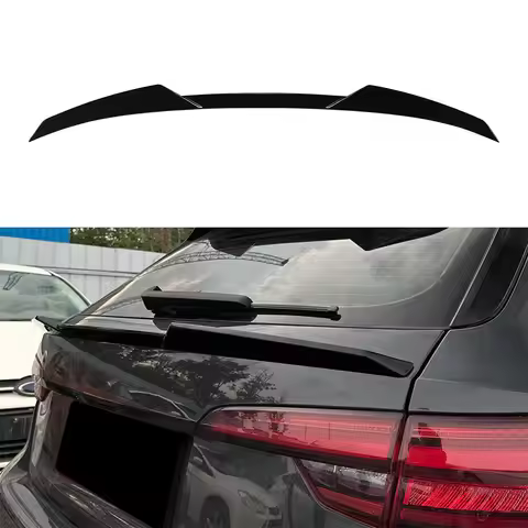 Rear Trunk Spoiler Wing For Audi A4 B9 Avant Travel Edition 2017-2024 Rear Middle Tail Wing Spoiler 