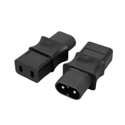 IEC 320 C7 male to C13 3Pin female power adapter, C14 to C8, C7 to C13 IEC 3Pin Female to 2Pin Male