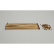 Spokes Spokes 25.9 Gold Anodise 72 Pcs Taiwan