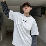 เสื้อยืดแขนสั้นผู้ชาย TC THUG CLUB ทรงหลวม สไตล์อเมริกัน ผ้าฝ้ายแท้ แฟชั่นฤดูร้อน เสื้อยืดคอกลม เสื้