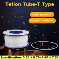 Teflon Tube 300V Translucent PTFE Tube PTFE Capillary Tube Wall Thickness 0.2/0.3/0.4mm
