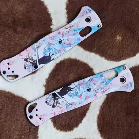 1 Pair Custom MadeTitanium Knife Handle Scales for Benchmade Bugout 535 Modify DIY Accessories