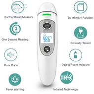 Ear Forehead LCD Digital Medical Body Thermometer  Infrared white black