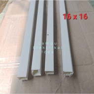 Niso cable cover ducting white duct cable per meter 16 x 16 mm practical with glue