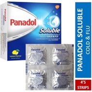 PANADOL SOLUBLE 500mg LEMON FLAVOUR 4's/strip