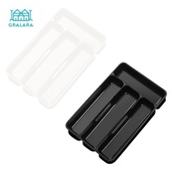 [nvnrbso] Silverware Organizer Cutlery Container 4 Compartment, Cutlery Tray, Utensil Organizer