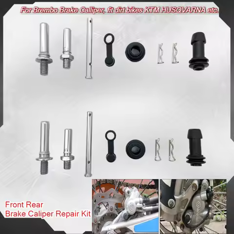 For Brembo Brake Caliper Repair Kit Motorcycle Front Rear Caliper Guide Pin Rubber Sleeve Rebuild Se